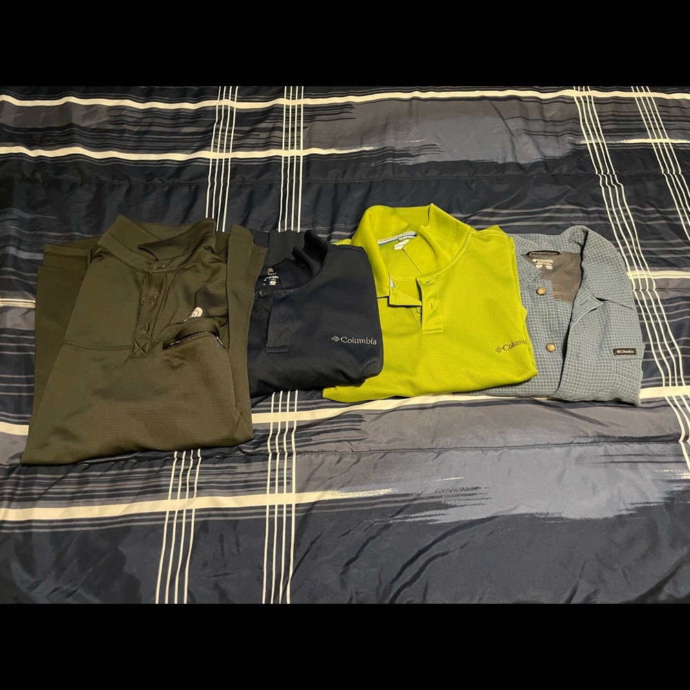 Columbia & North face lots. Men’s M/L